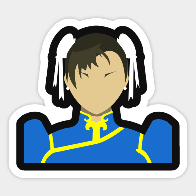 Chun-Li Vector Sticker by MagicFlounder